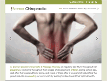 Tablet Screenshot of bremerchiropractic.com.au
